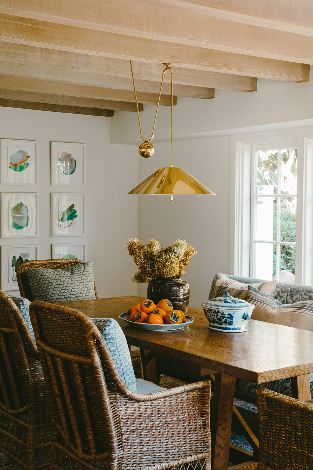 Dining Room in Montecito House by Jennifer Miller Studio