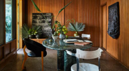 Dining Room in Malibu House in Synchronicity Book by Kelly Wearstler