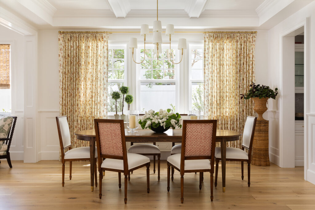 Dining Room in Sherman Oaks House by Heath Interiors