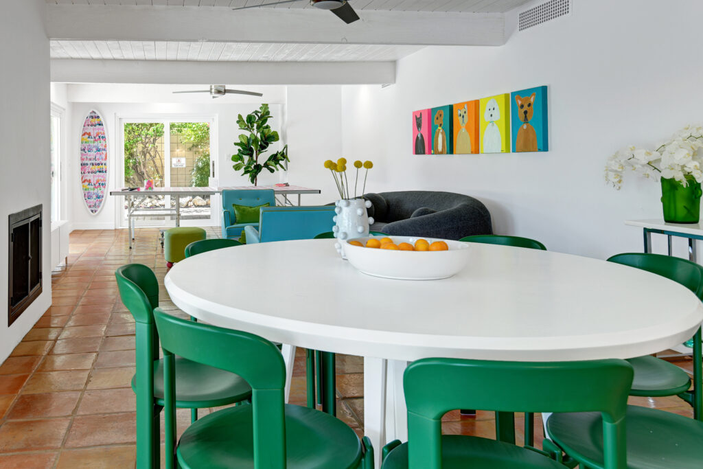 Dining Table in Pop Pad Palm Springs House