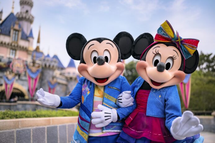 Mickey and Minnie at Disneyland