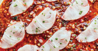 Casamarte Kanpachi Sashimi with Salsa Morita