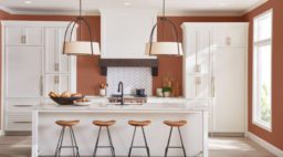 Sherwin-Williams' Cavern Clay Used in a Kitchen