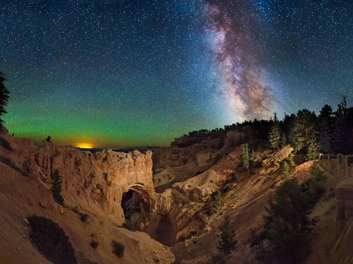 Bryce Canyon Natural Bridge Night Sky