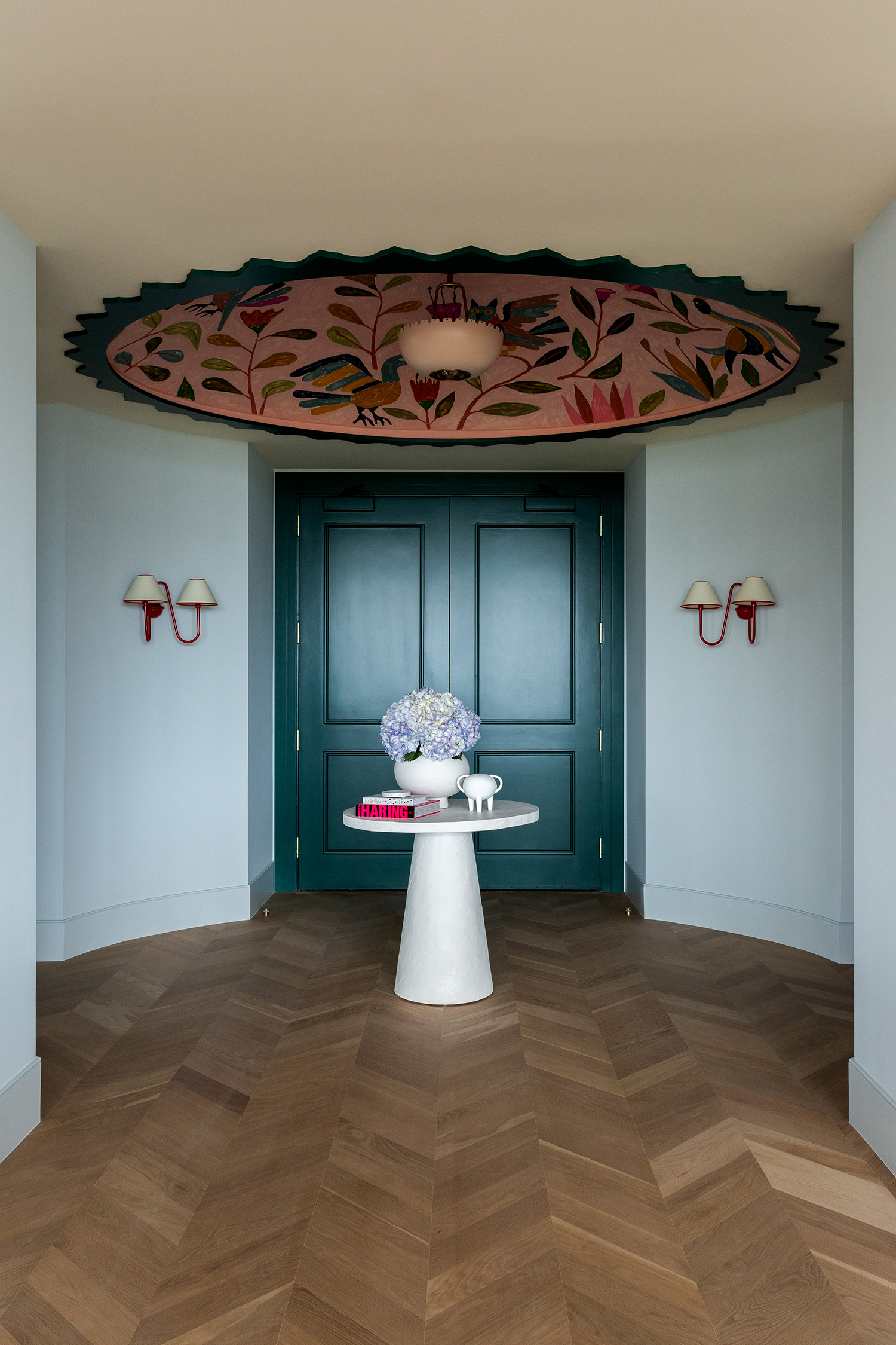 Entry Mural in Las Vegas Condo by Daniella Villamil