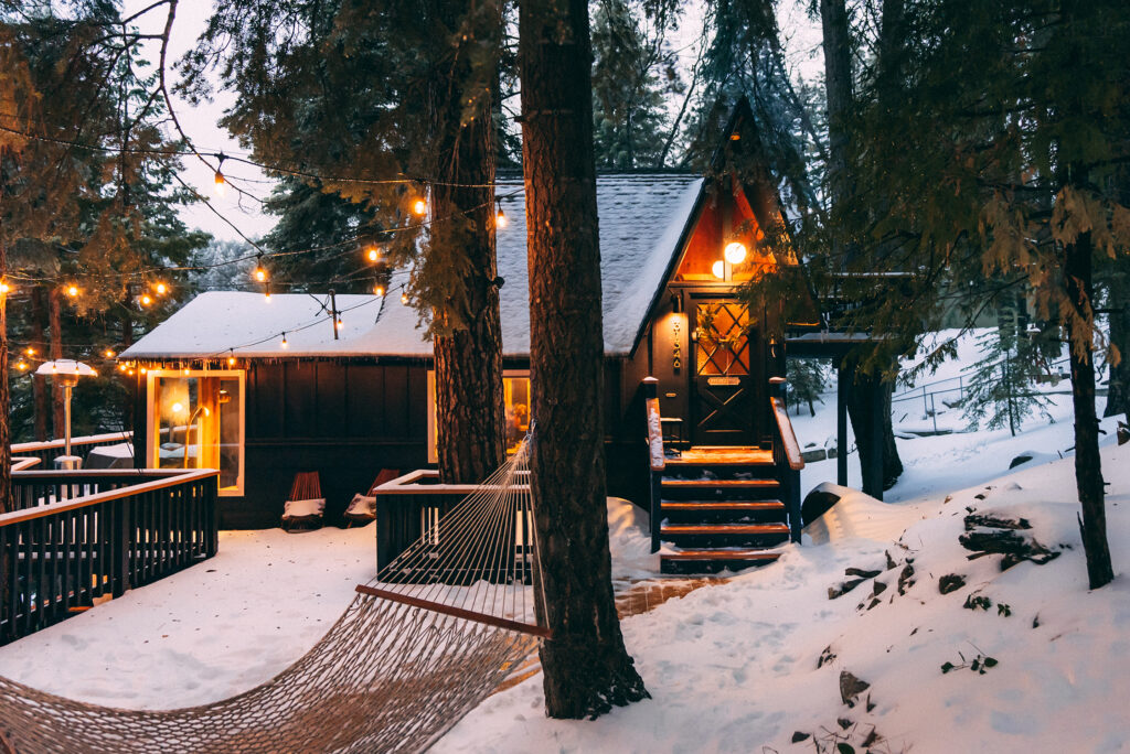 Exterior Lightfoot Cabin Snow