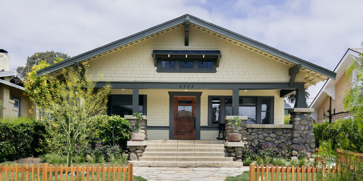 Exterior in Los Feliz Craftsman by Ome Dezin