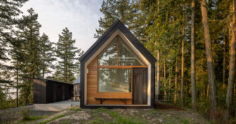 Exterior Orcas Island Retreat by Heliotrope Architects