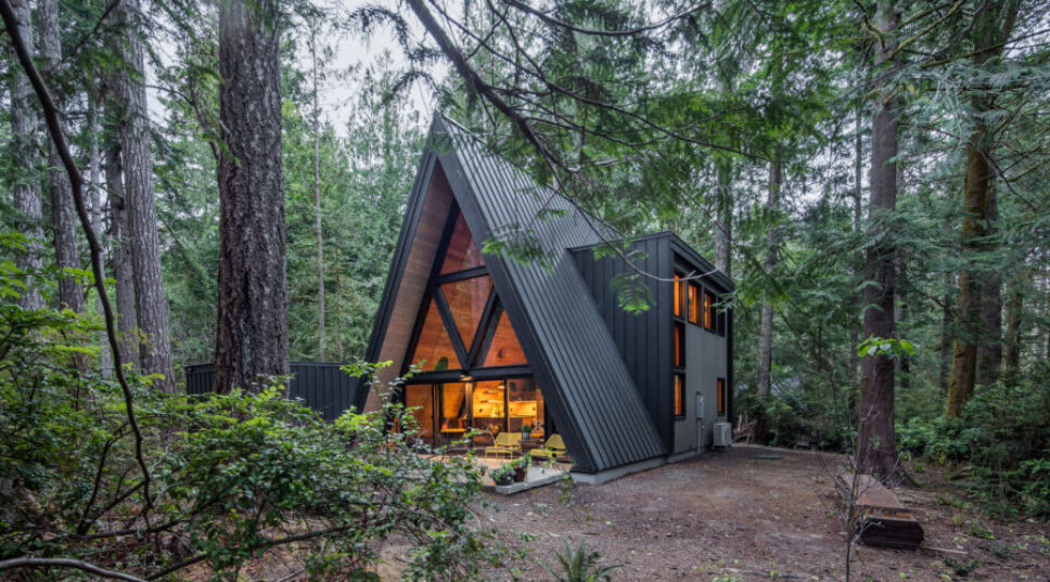 This Black A-Frame in Puget Sound Is the Perfect Retreat from Modern Life