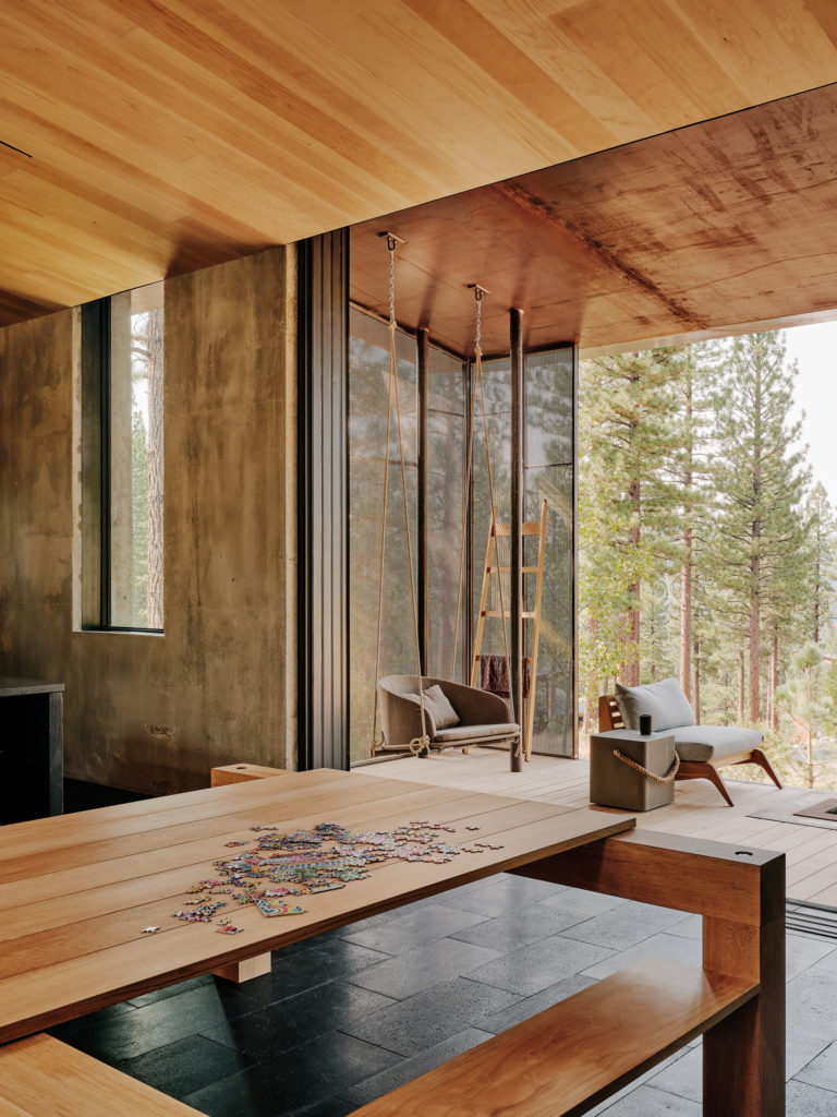 The CAMPout house above Lake Tahoe, designed by Faulkner Architects