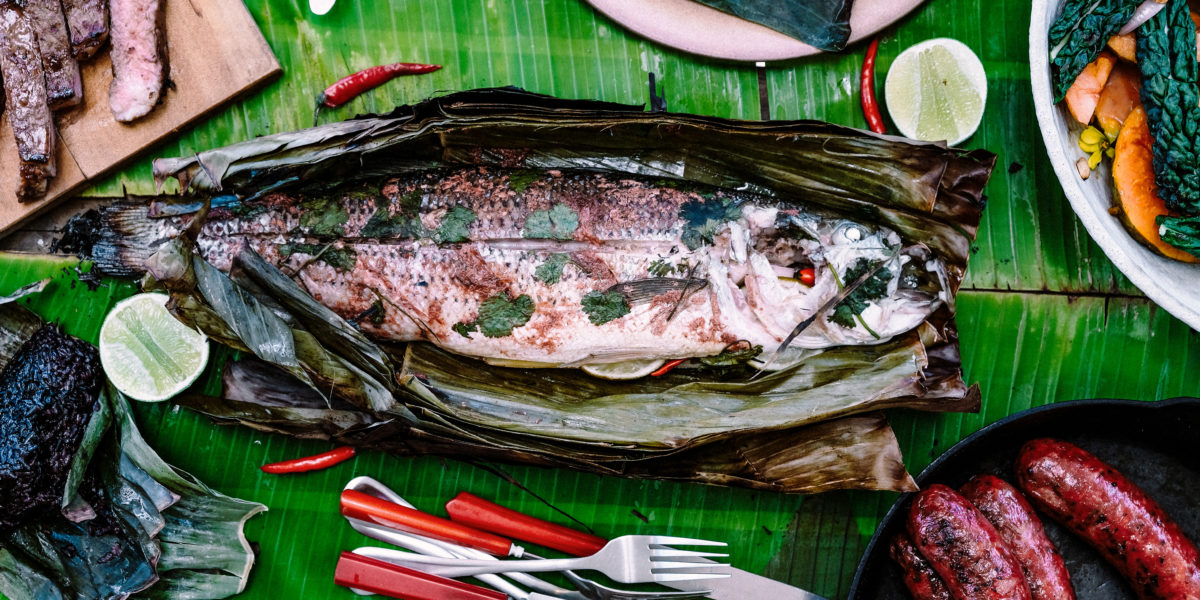 Whole Roasted Sea Bass with Chile Garlic Vinegar Sunset Magazine