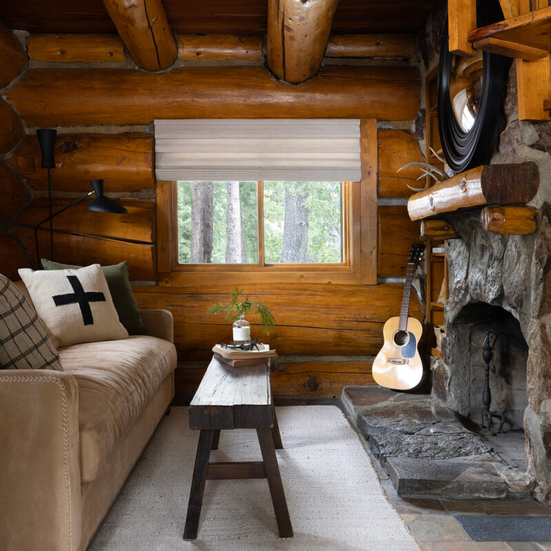 After a Fire, This Lake Tahoe Log Cabin Was Restored with Care