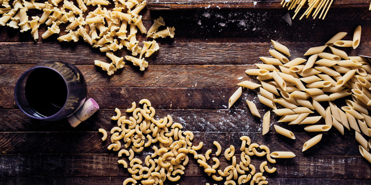 Still Life of Various Pasta Shapes