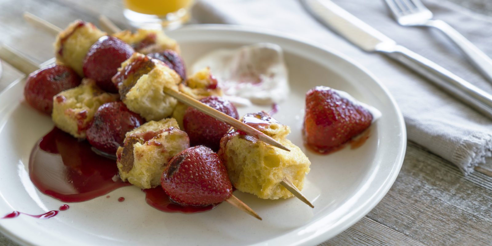 Strawberry French Toast Kebabs