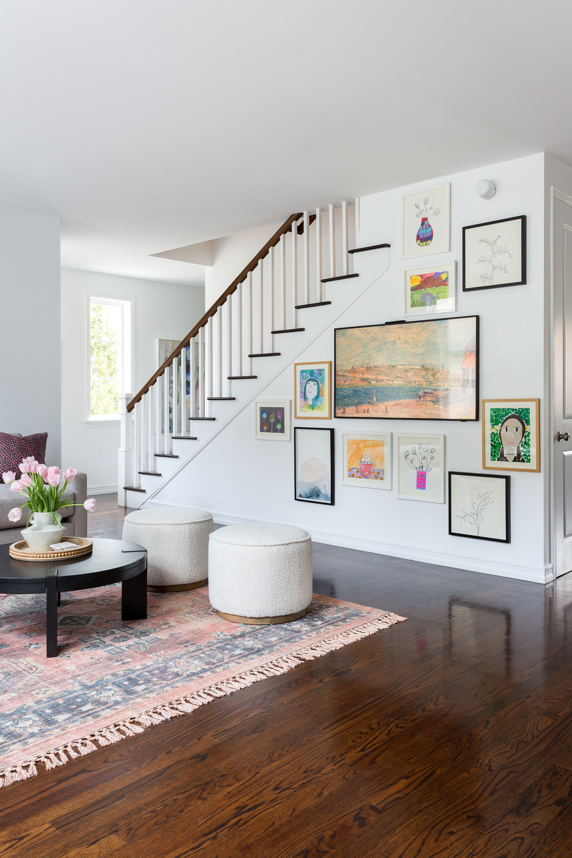 Gallery Wall Living Room by Jenn Feldman Designs