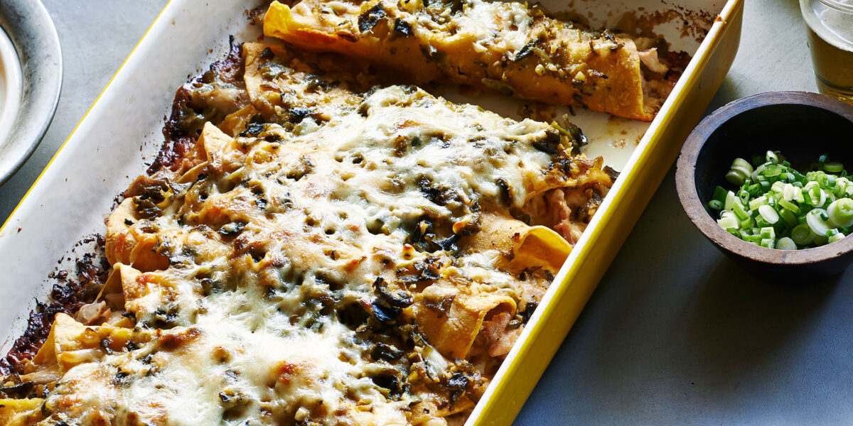 Green Chile Chicken Enchiladas Recipe – Sunset Magazine