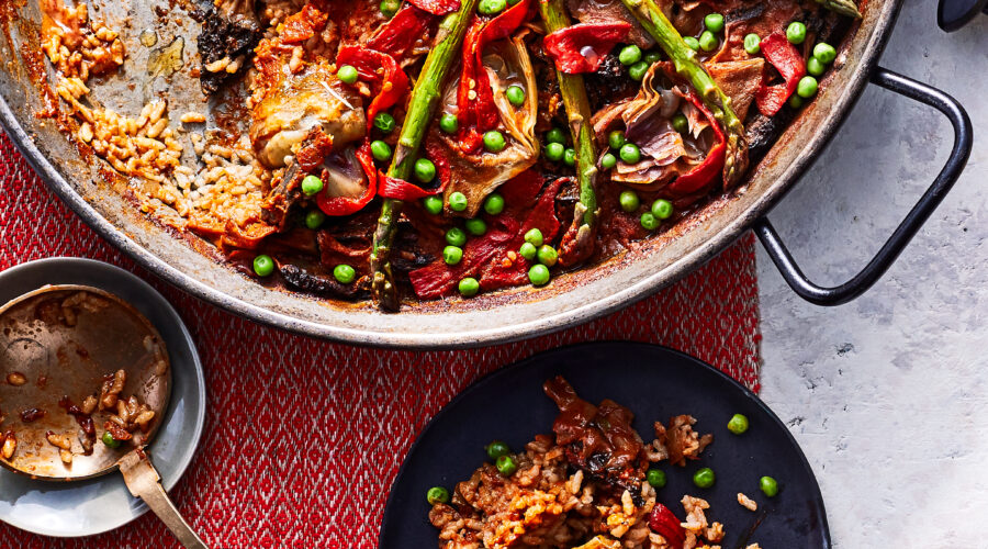 Grilled Vegetable Paella