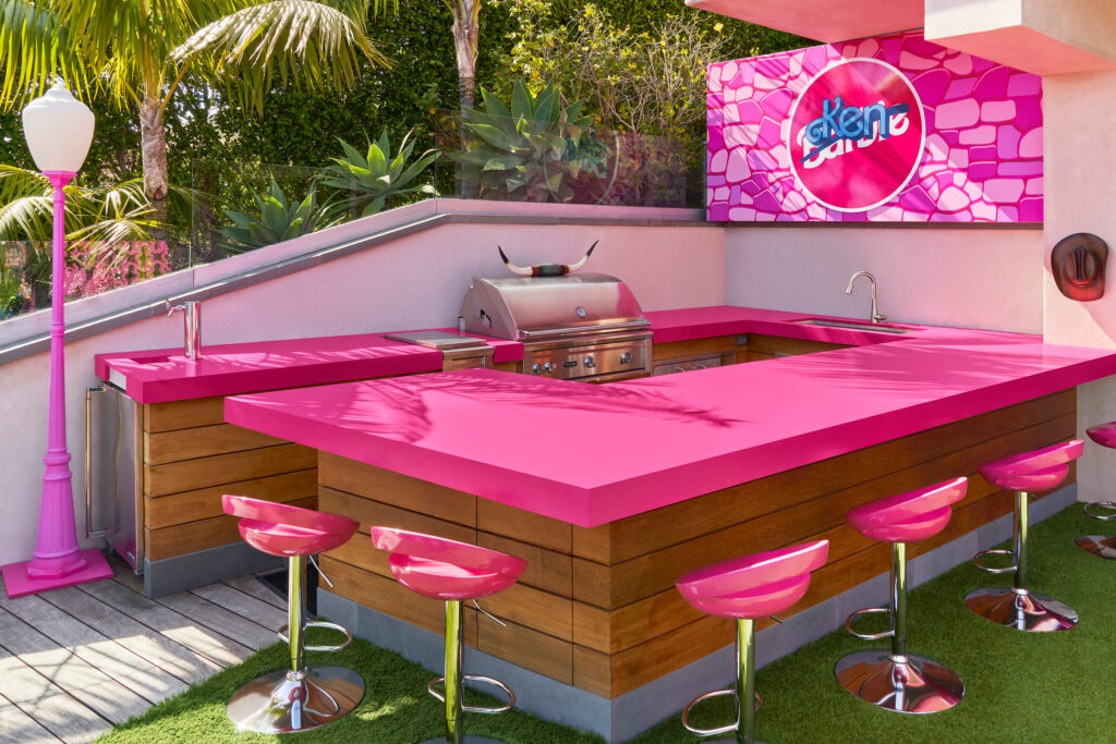 Grilling Area Barbie Malibu DreamHouse on Airbnb