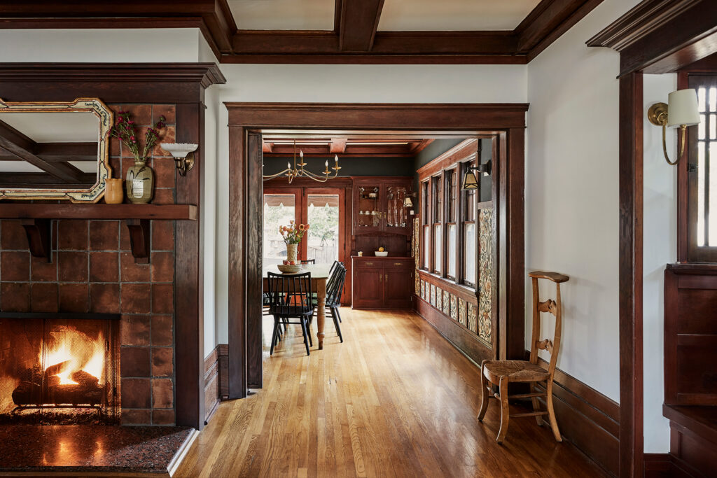 Hallway in Pasadena Craftsman by Jamie Haller