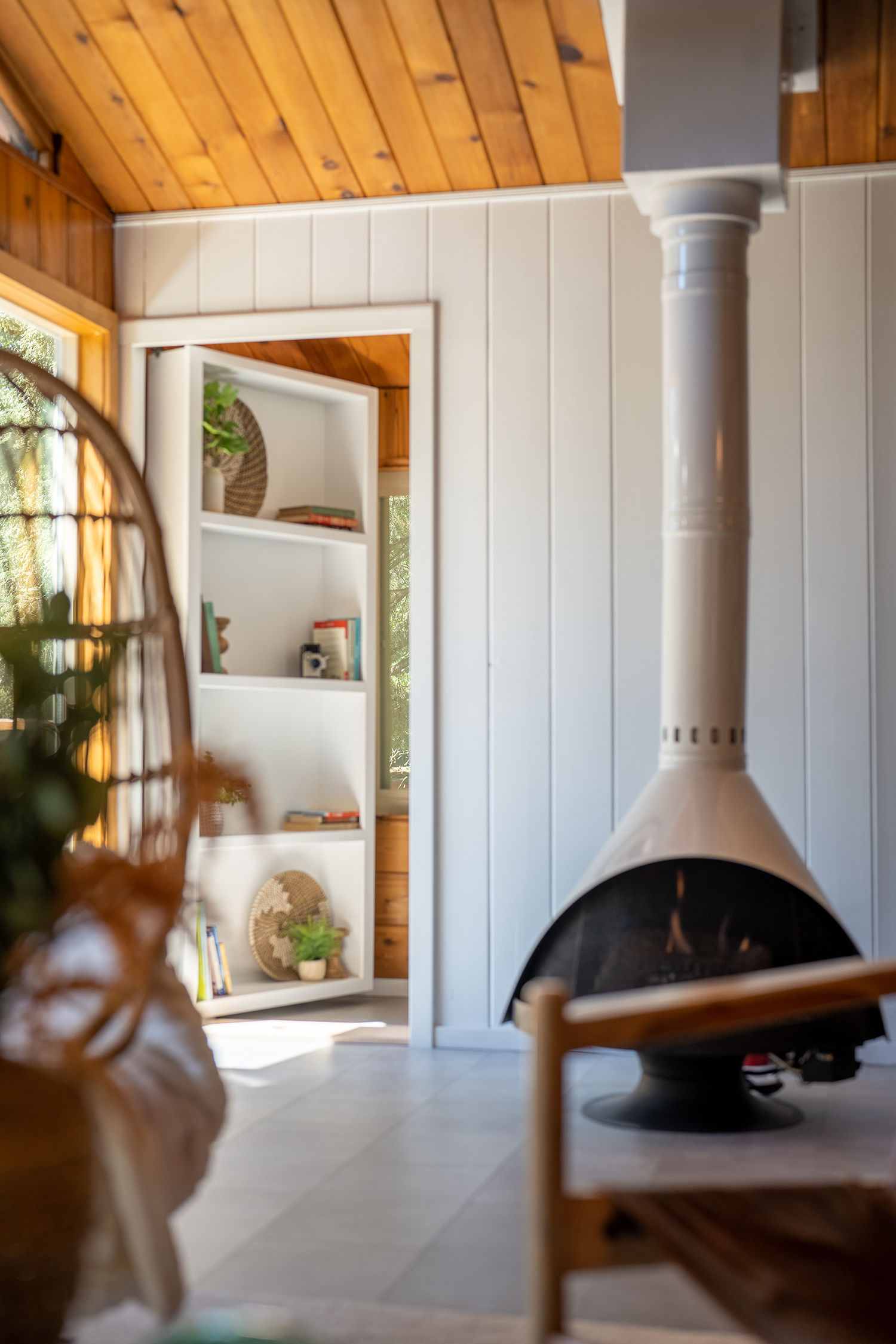 Hidden Bookcase at Lightfoot Cabin