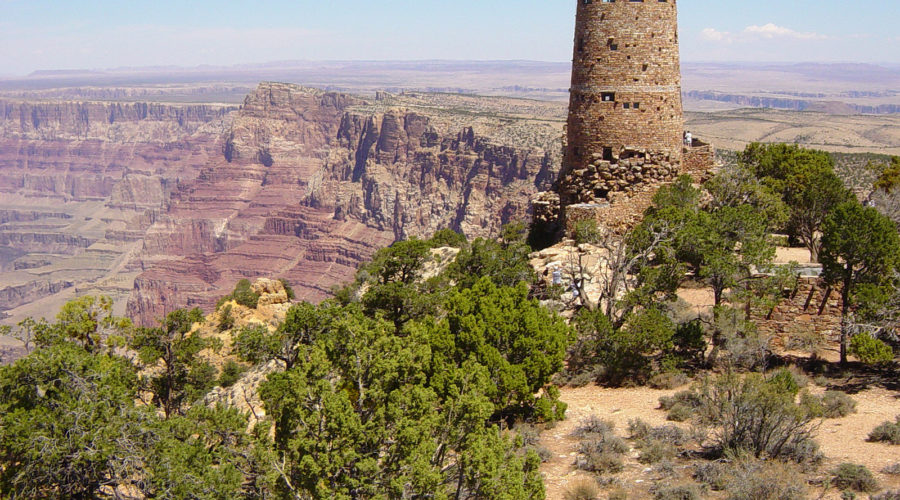 MARY COLTER'S WATCHTOWER AT DESERT VIEW, GRAND CANYON NATIONAL PARK at Grand Canyon National Park off Highway 89