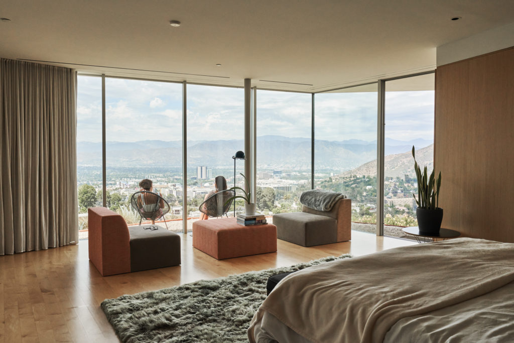 Hollywood Hills Gluck Modernist Home Master Bedroom