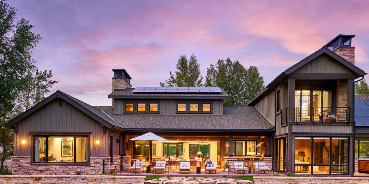 Backyard exterior of Park City home