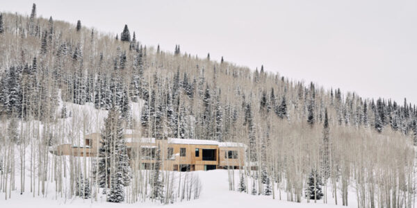 This Snowy Vacation Retreat Was Inspired by Forest Bathing