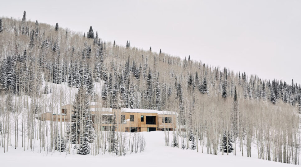 This Snowy Vacation Retreat Was Inspired by Forest Bathing