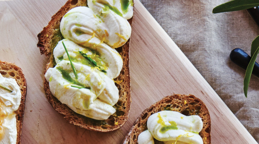 Ricotta-Herb Tartine