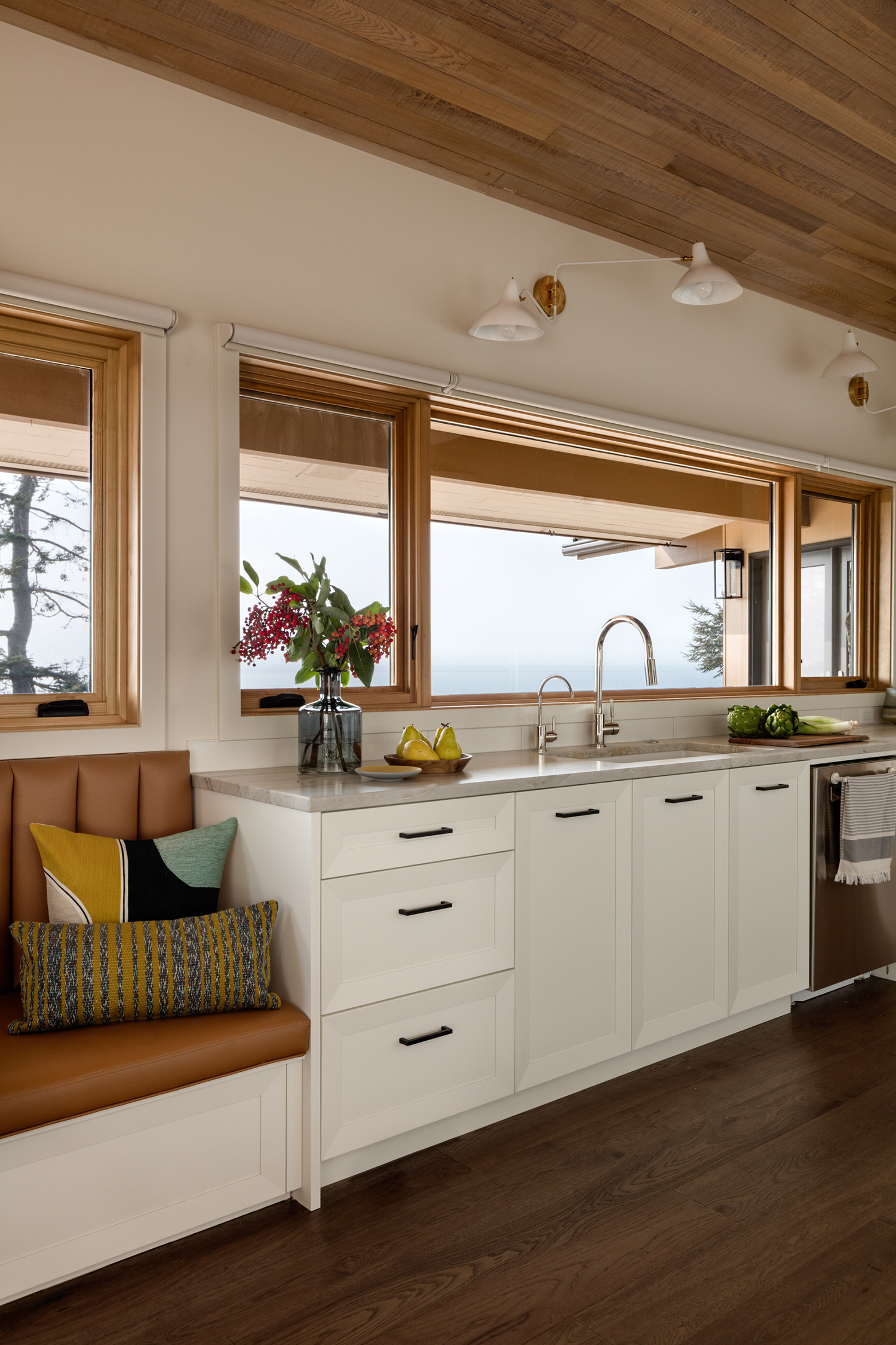 Kitchen Counters in Camano Island House by Shannon Adamson