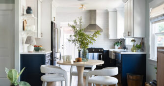 Kitchen and Dining Area in San Diego Bungalow by Allison Garrison