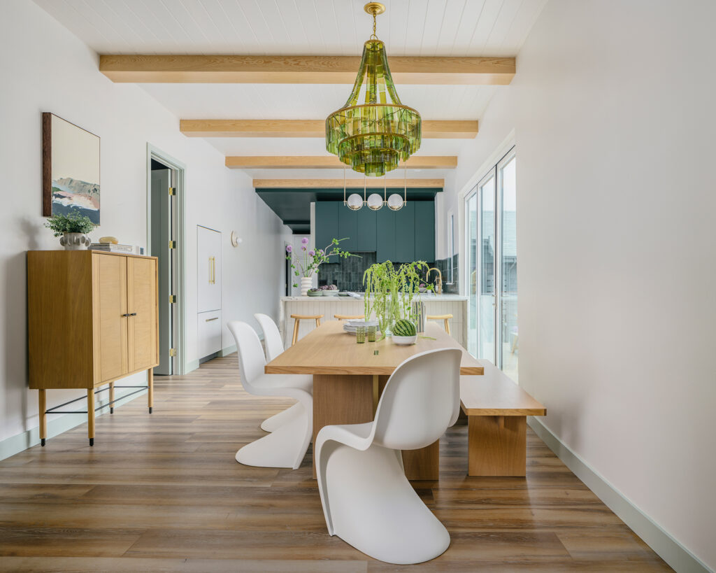 Kitchen and Dining Area in Santa Cruz Bungalow by Christie Tyreus
