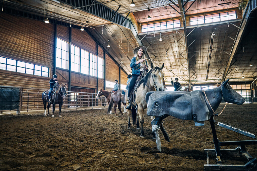 Krista Simmons Roping Reid Creek Lodge Equestrian Arena