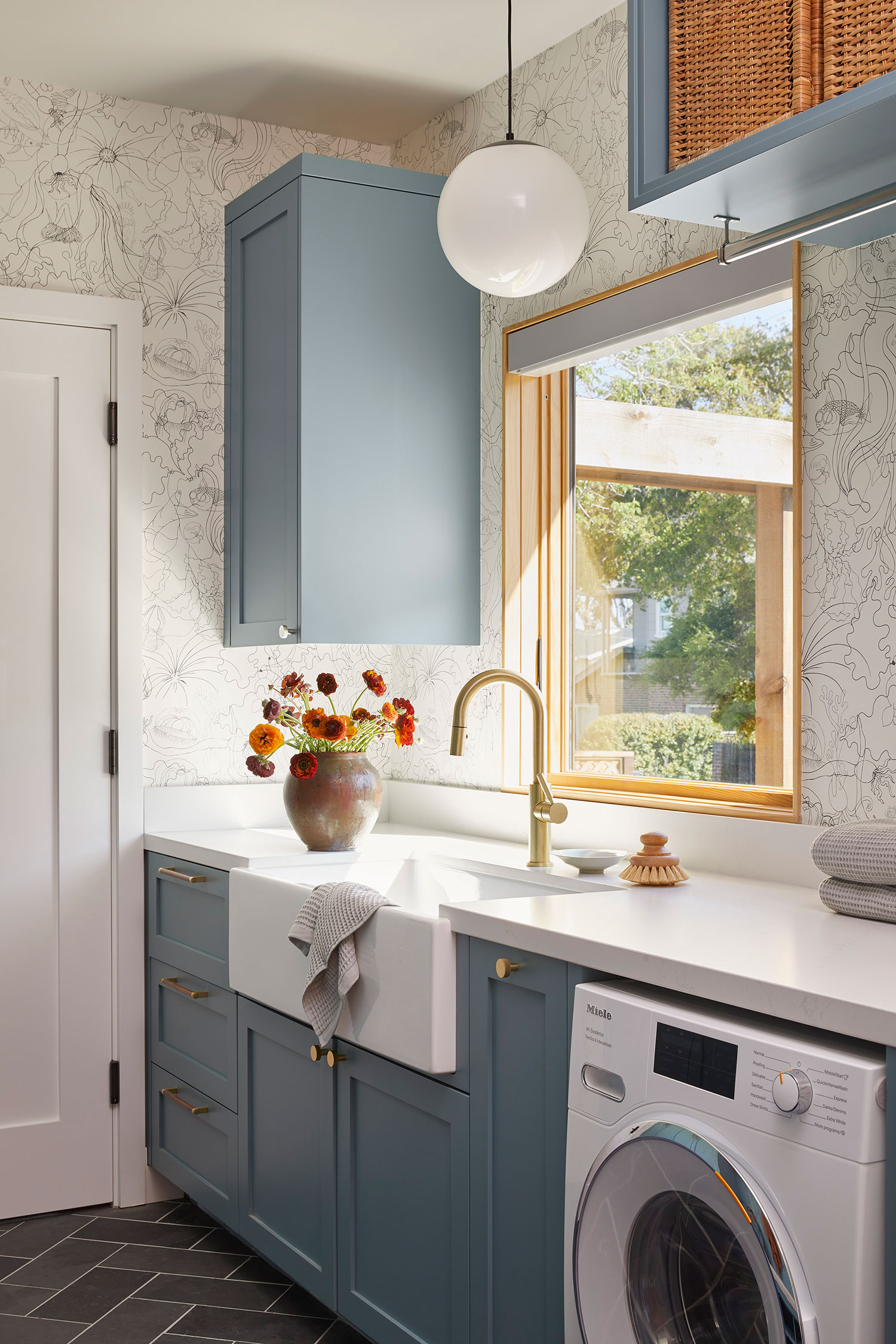 Laundry Room in San Mateo Remodel by Banner Day Interiors and YAC