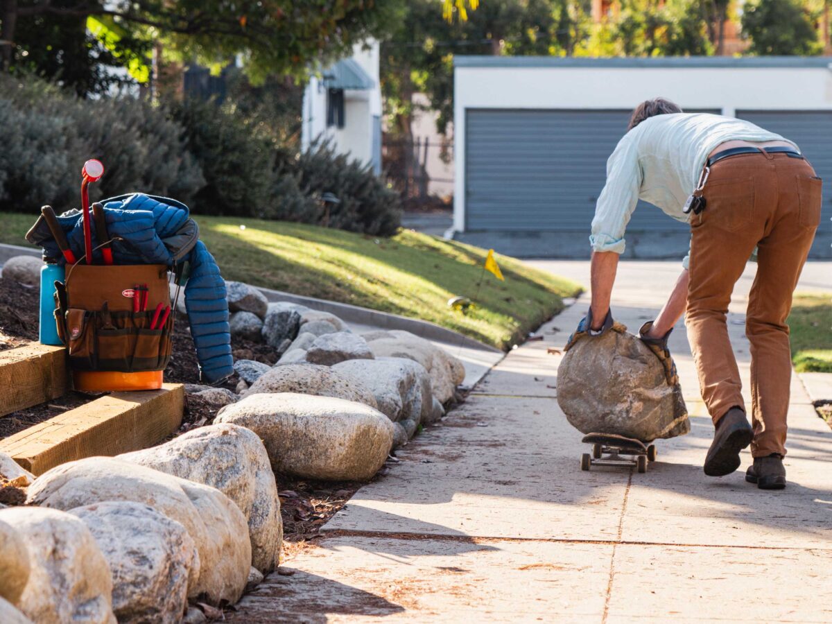 Moving Boulders Using a Skateboard