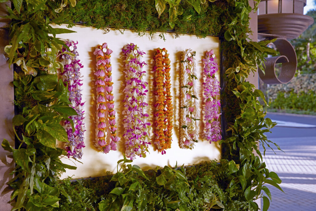 Lei Wall Four Seasons Maui