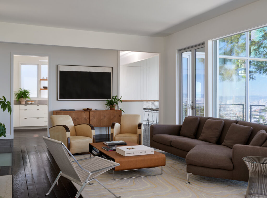 Living Area in SF Ranch House by MDA