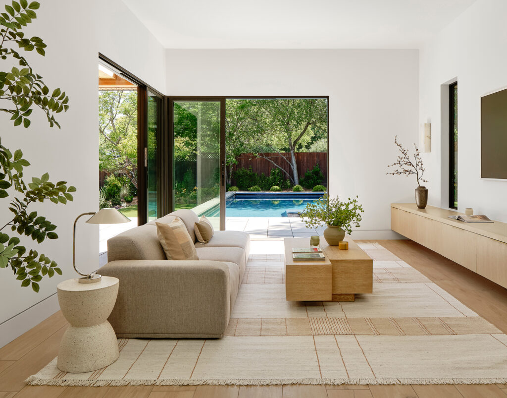 Living Area Yakisugi ADU by Mahya Salehi