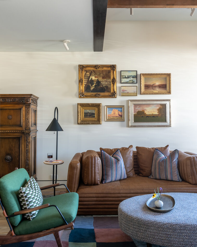 Living Room in Bozeman House by Envi Interior Design