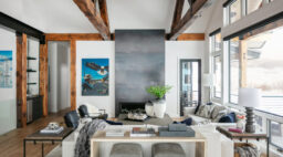 Living Room in Crested Butte House by Susie Ver Alvino