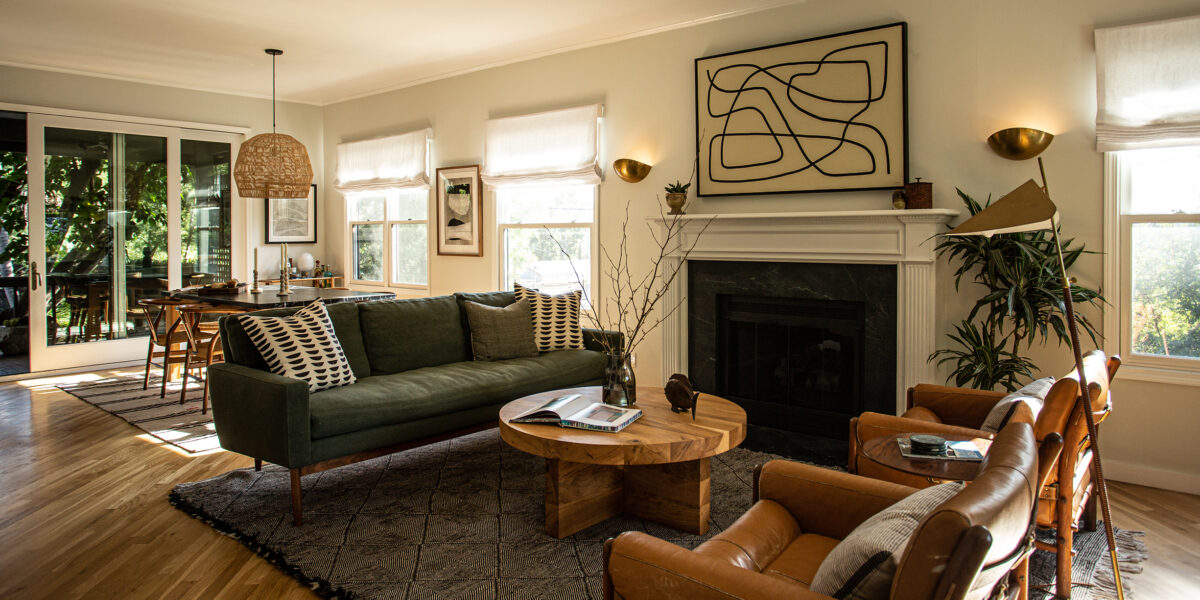 Living Room in Silver Lake Home by Elizabeth Backup