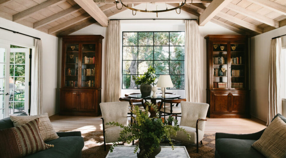 This Charming Montecito House Was Transformed With Wallpaper and Lots of Natural Light