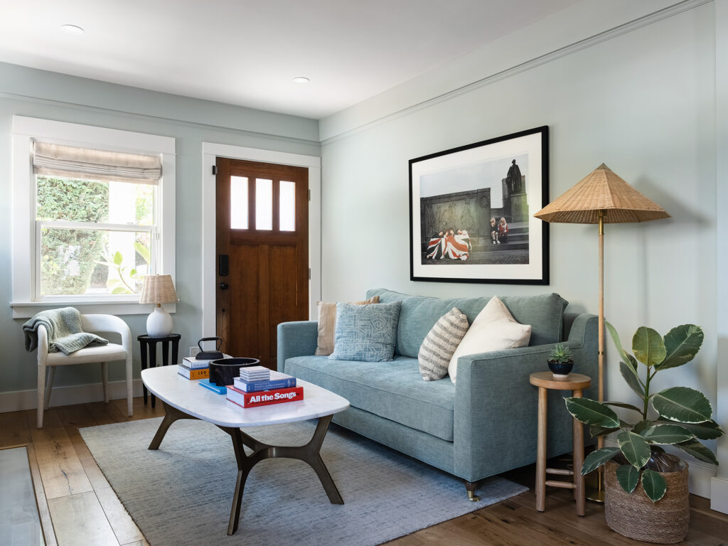 Living Room in San Diego Bungalow by Allison Garrison