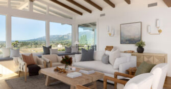 Living Room View in Santa Barbara House by Madison Nicole Design
