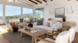 Living Room View in Santa Barbara House by Madison Nicole Design