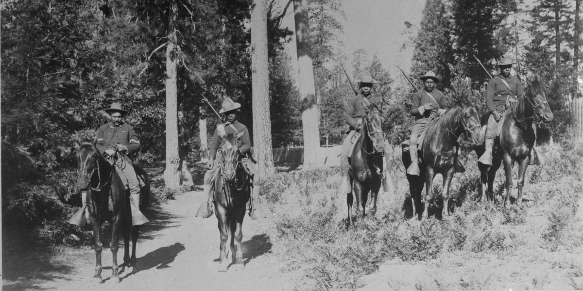 Buffalo Soldiers on Horseback