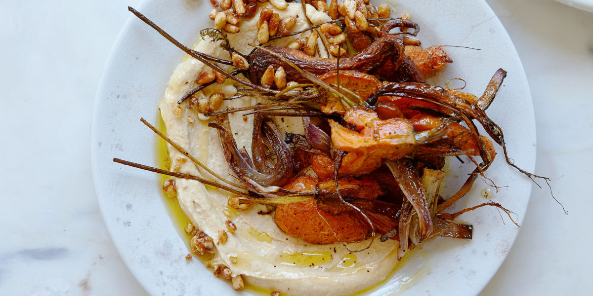 Roasted Carrots with Red Lentil Hummus Recipe - Sunset Magazine