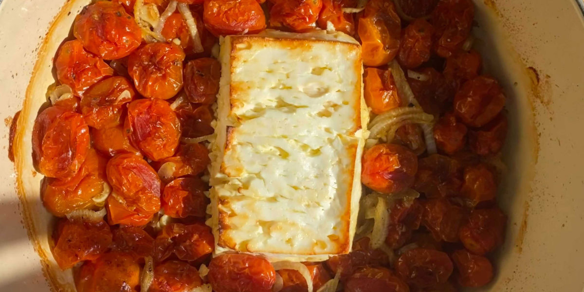 Baked Feta and Cherry Tomatoes Recipe - Sunset Magazine