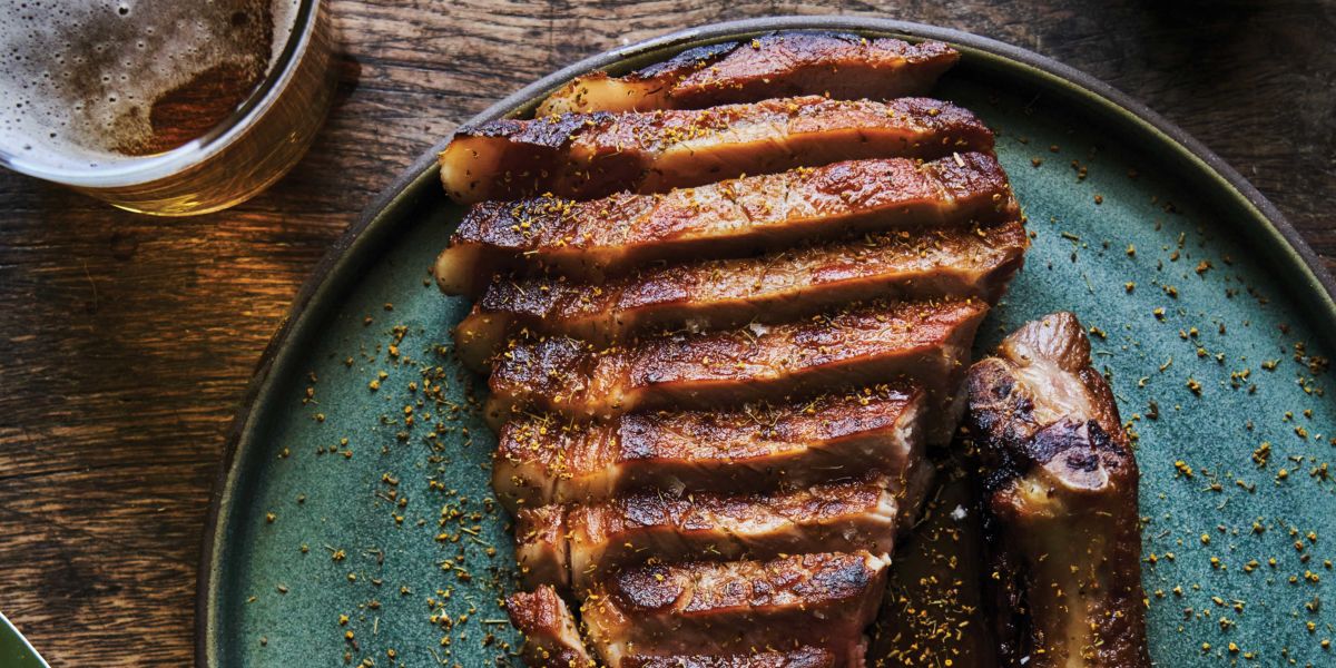 Roasted Pork Chop with Fennel Pollen and Pork Jus Recipe Sunset Magazine